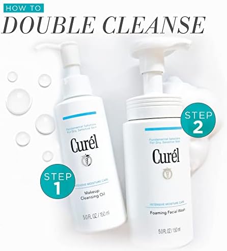 Curel Japanese Skin Care Makeup Cleansing Oil for Face, Oil-Based Makeup Remover for Dry, Sensitive Skin, Fragrance Free Facial Cleansing Oil, 5 Oz