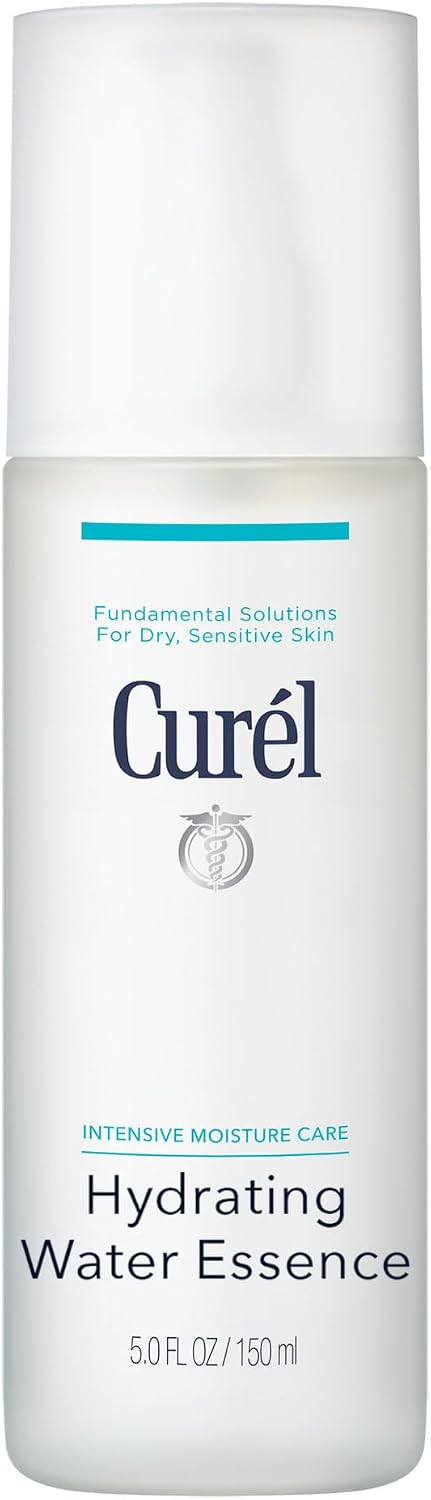 Curel Japanese Skin Care Hydrating Water Essence Toner, Water Based Face Moisturizer for Dry Skin, Serum for Face, 5 Oz